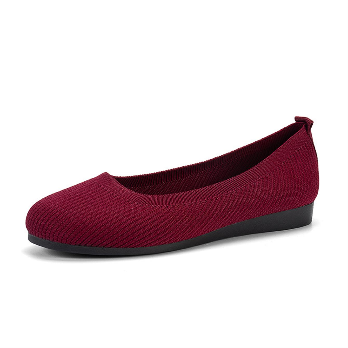 🔥RABATT!🔥 Kvinners komfortable pustende slip-on sko med buestøtte og sklisikker såle