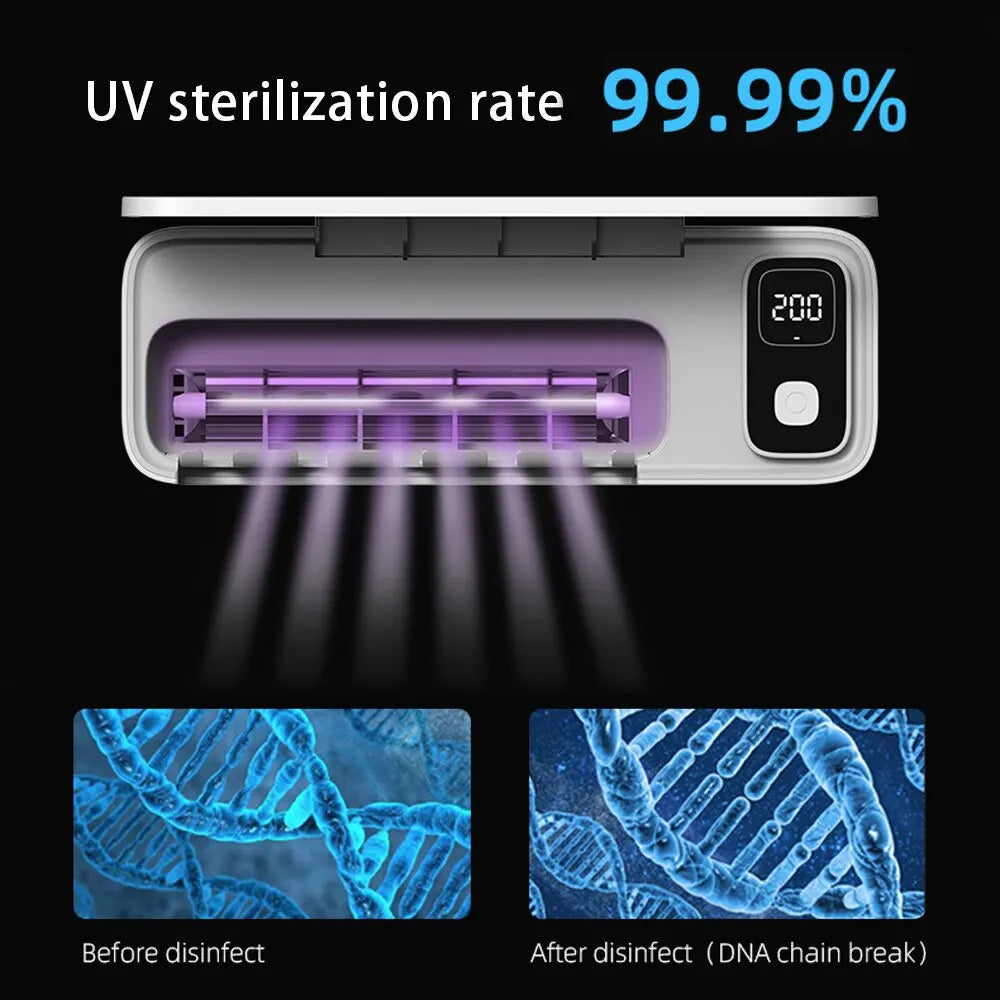 SteriBrush Pro™ - UV Oppladbar Tannbørsteholder med LED-skjerm